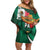 Mexico Hispanic Heritage Personalized Off Shoulder Short Dress With Aguila Mexicana - Wonder Print Shop