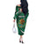 Mexico Hispanic Heritage Personalized Off The Shoulder Long Sleeve Dress With Aguila Mexicana