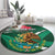 Mexico Hispanic Heritage Personalized Round Carpet With Aguila Mexicana