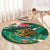 Mexico Hispanic Heritage Personalized Round Carpet With Aguila Mexicana