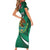 Mexico Hispanic Heritage Personalized Short Sleeve Bodycon Dress With Aguila Mexicana