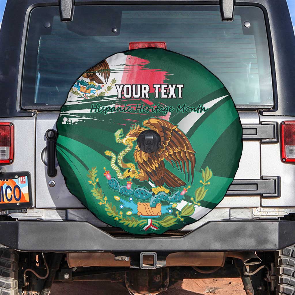 Mexico Hispanic Heritage Personalized Spare Tire Cover With Aguila Mexicana