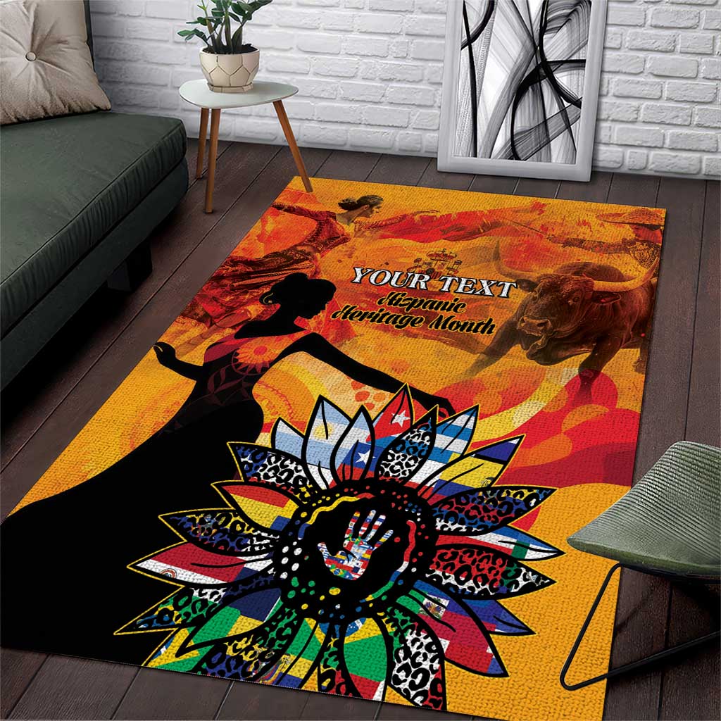 Spain Hispanic Heritage Personalized Area Rug LT9 - Wonder Print Shop