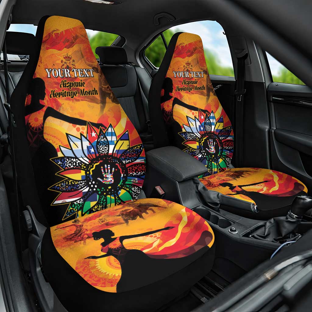 Spain Hispanic Heritage Personalized Car Seat Cover LT9 - Wonder Print Shop