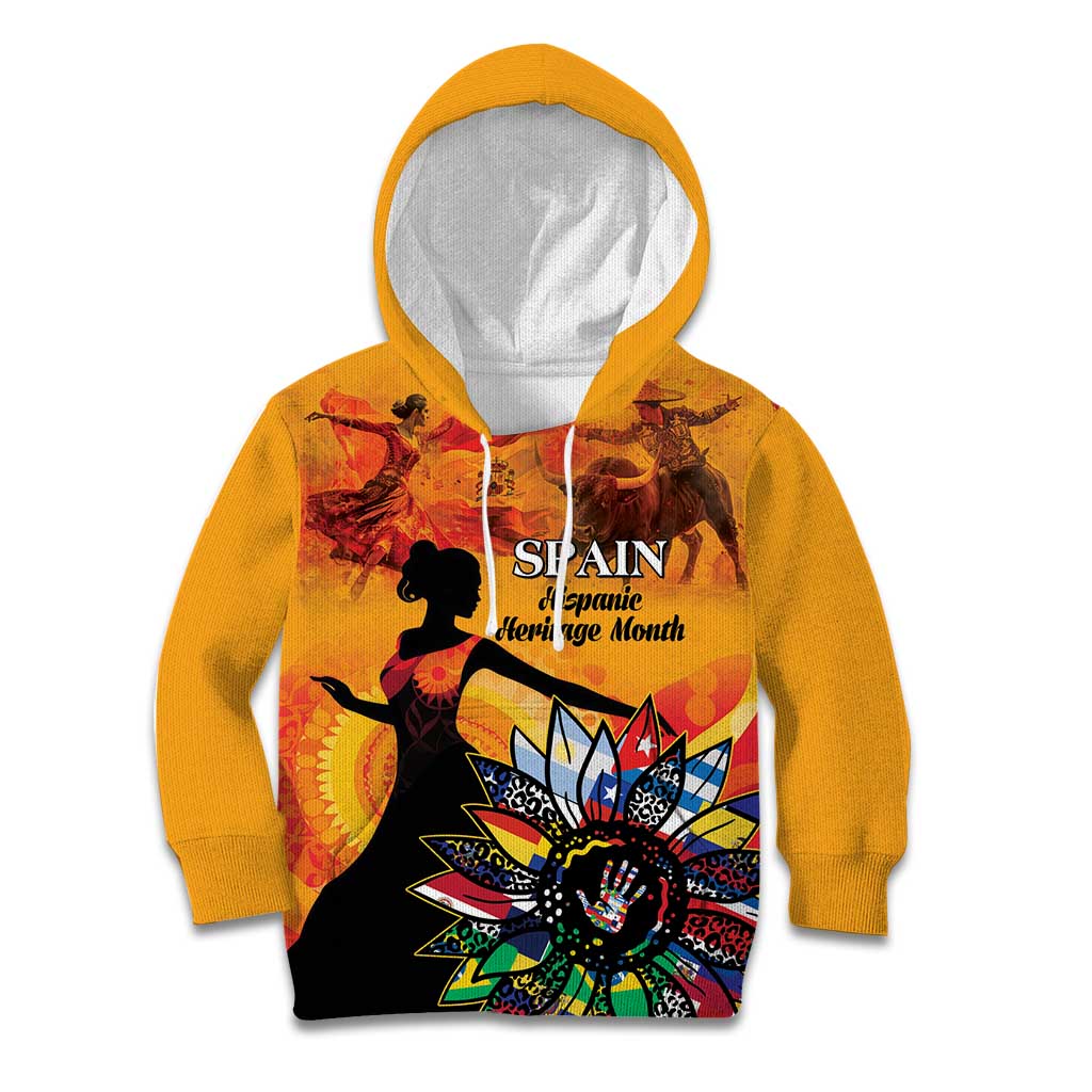 Spain Hispanic Heritage Personalized Kid Hoodie - Wonder Print Shop