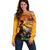 Spain Hispanic Heritage Personalized Off Shoulder Sweater - Wonder Print Shop