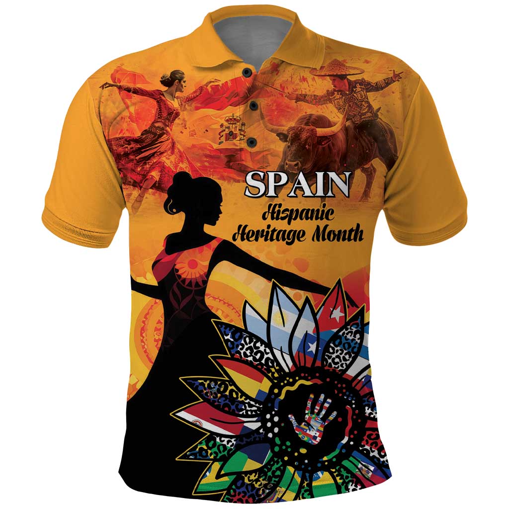 Spain Hispanic Heritage Personalized Polo Shirt - Wonder Print Shop