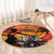 Spain Hispanic Heritage Personalized Round Carpet