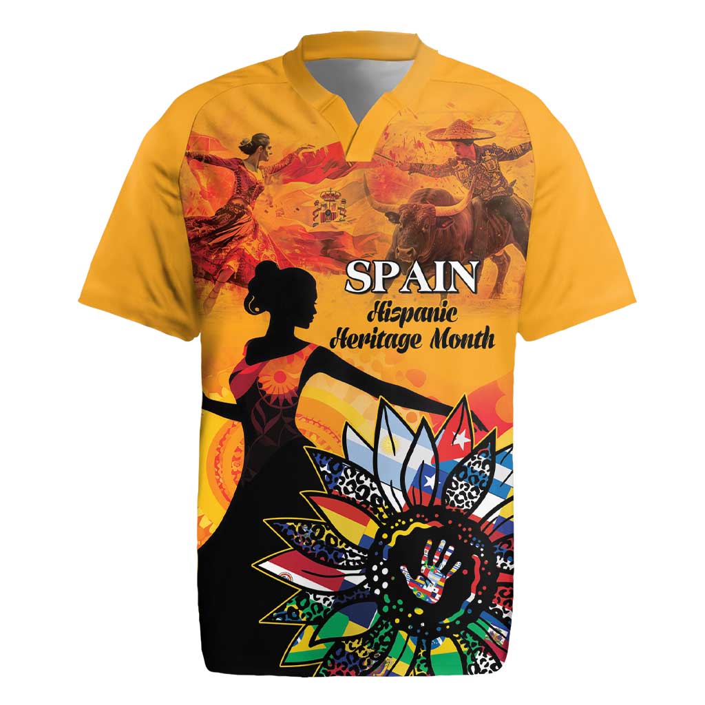 Spain Hispanic Heritage Personalized Rugby Jersey - Wonder Print Shop