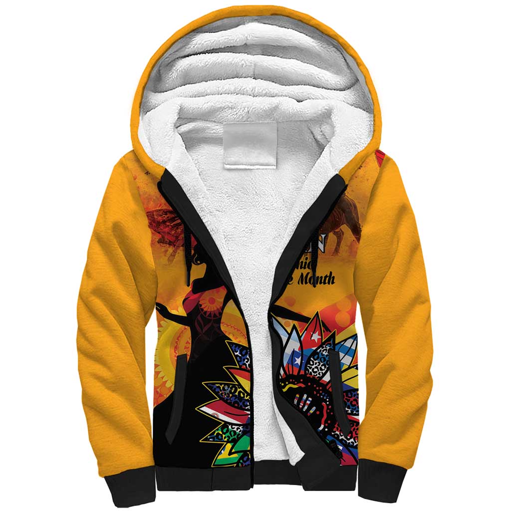 Spain Hispanic Heritage Personalized Sherpa Hoodie - Wonder Print Shop