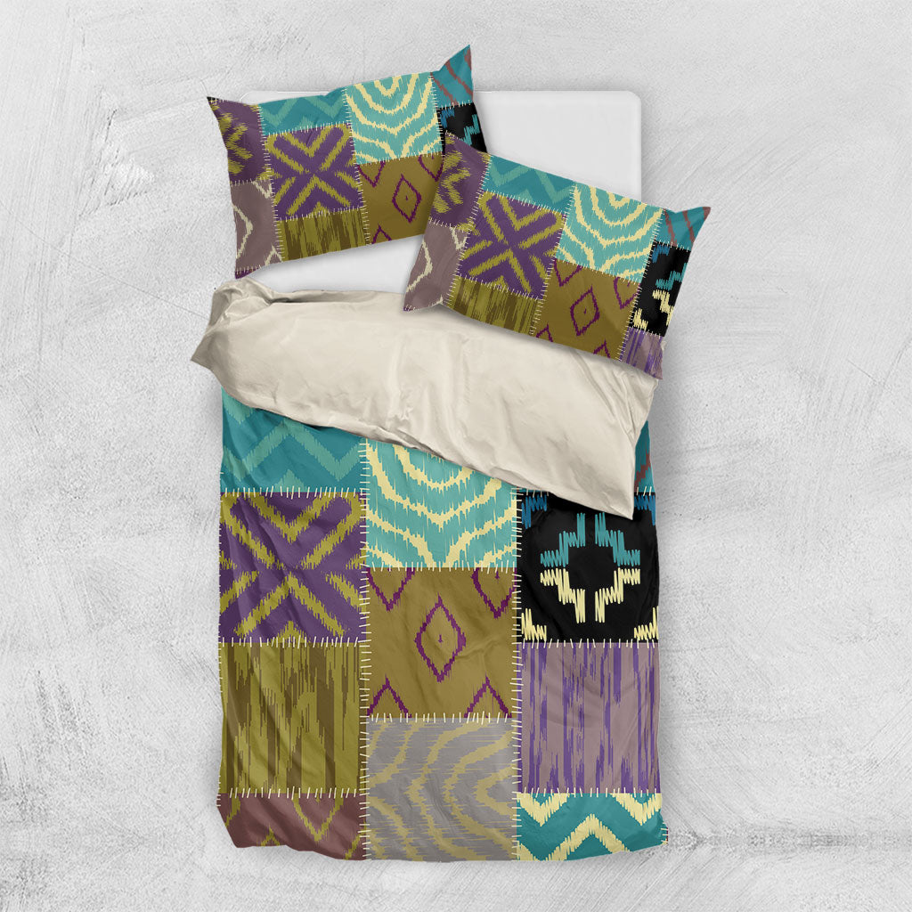 African American Quilt Inspired Bedding Set Cultural Heritage Ethnic Quilt Pattern