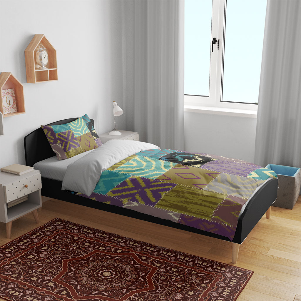 African American Quilt Inspired Bedding Set Cultural Heritage Ethnic Quilt Pattern