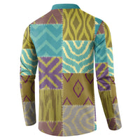 African American Quilt Inspired Button Sweatshirt Cultural Heritage Ethnic Quilt Pattern