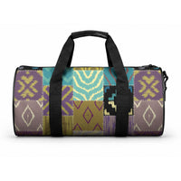 African American Quilt Inspired Duffle Bag Cultural Heritage Ethnic Quilt Pattern