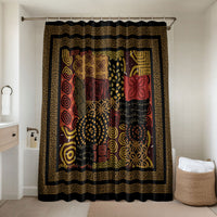 African American Quilt Inspired Bathroom Set Earth Tone African Patchwork Motif