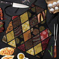 African American Quilt Inspired Apron Ethnic Bohemian Rhombus Patchwork