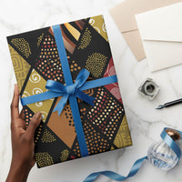 African American Quilt Inspired Wrapping Paper Ethnic Bohemian Rhombus Patchwork