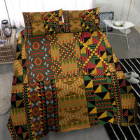 African American Quilt Kente Fusion Bedding Set Version 1
