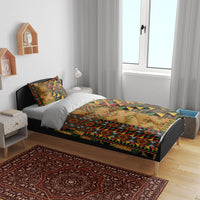 African American Quilt Kente Fusion Bedding Set Version 1
