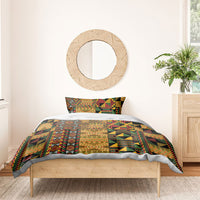 African American Quilt Kente Fusion Bedding Set Version 1