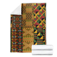 African American Quilt Kente Fusion Blanket Version 1