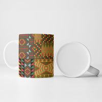African American Quilt Kente Fusion Ceramic Mug Version 1
