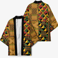 African American Quilt Kente Fusion Kimono Version 1