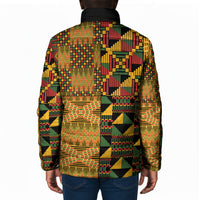 African American Quilt Kente Fusion Padded Jacket Version 1