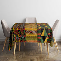 African American Quilt Kente Fusion Tablecloth Version 1