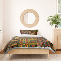 African American Quilt Kente Fusion Bedding Set Version 2