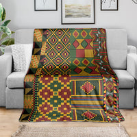 African American Quilt Kente Fusion Blanket Version 2