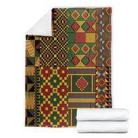 African American Quilt Kente Fusion Blanket Version 2