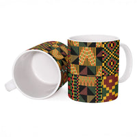 African American Quilt Kente Fusion Ceramic Mug Version 2