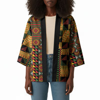 African American Quilt Kente Fusion Kimono Version 2