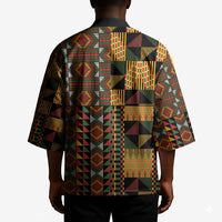 African American Quilt Kente Fusion Kimono Version 2