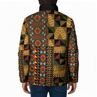 African American Quilt Kente Fusion Padded Jacket Version 2