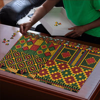 African American Quilt Kente Fusion Puzzle Version 2