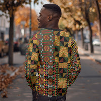 African American Quilt Kente Fusion Sweatshirt Version 2