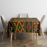 African American Quilt Kente Fusion Tablecloth Version 2