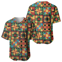 African American Quilt Inspired Baseball Jersey Freedom Quilt Symbolic Patchwork