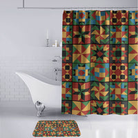 African American Quilt Inspired Bathroom Set Freedom Quilt Symbolic Patchwork