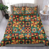 African American Quilt Inspired Bedding Set Freedom Quilt Symbolic Patchwork