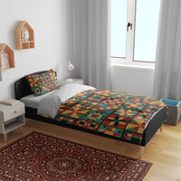 African American Quilt Inspired Bedding Set Freedom Quilt Symbolic Patchwork