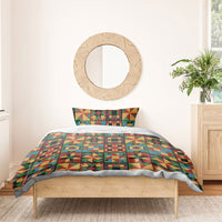 African American Quilt Inspired Bedding Set Freedom Quilt Symbolic Patchwork