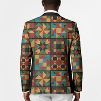African American Quilt Inspired Blazer Freedom Quilt Symbolic Patchwork