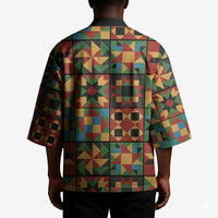 African American Quilt Inspired Kimono Freedom Quilt Symbolic Patchwork