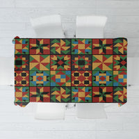African American Quilt Inspired Tablecloth Freedom Quilt Symbolic Patchwork