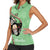 Mexican Sugar Skull Personalized Women Sleeveless Polo Shirt Dia de Los Muertos Vibe