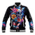 Mexican La Calaca and Butterfly Baseball Jacket Skull Day Of The Dead LT9 - Wonder Print Shop