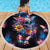 Mexican La Calaca and Butterfly Beach Blanket Skull Day Of The Dead LT9 - Wonder Print Shop